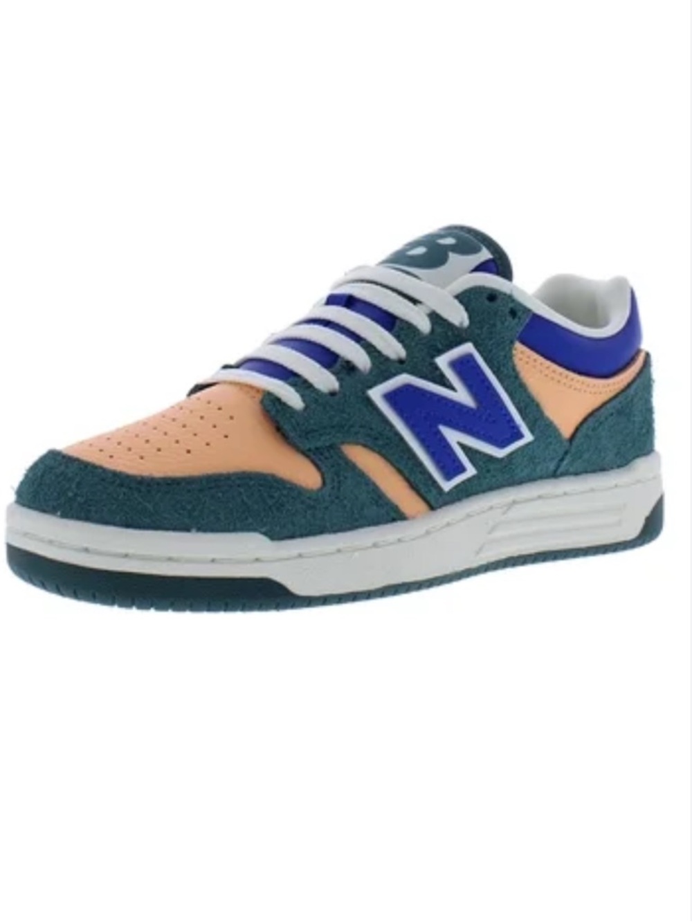 New Balance Low-Top Sneaker in Teal, Peach & Royal Blue